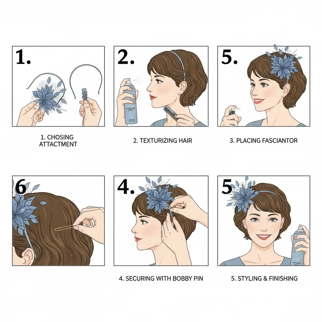 Step-by-Step Styling Guide Wearing Fascinators on Bobs, Pixies, and Cropped Cuts