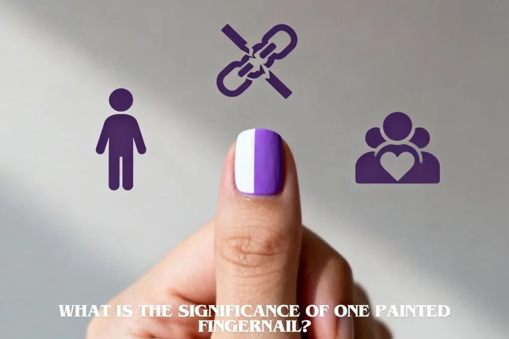 What Is the Significance of One Painted Fingernail