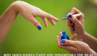 Why Does Hamza Paint One Fingernail