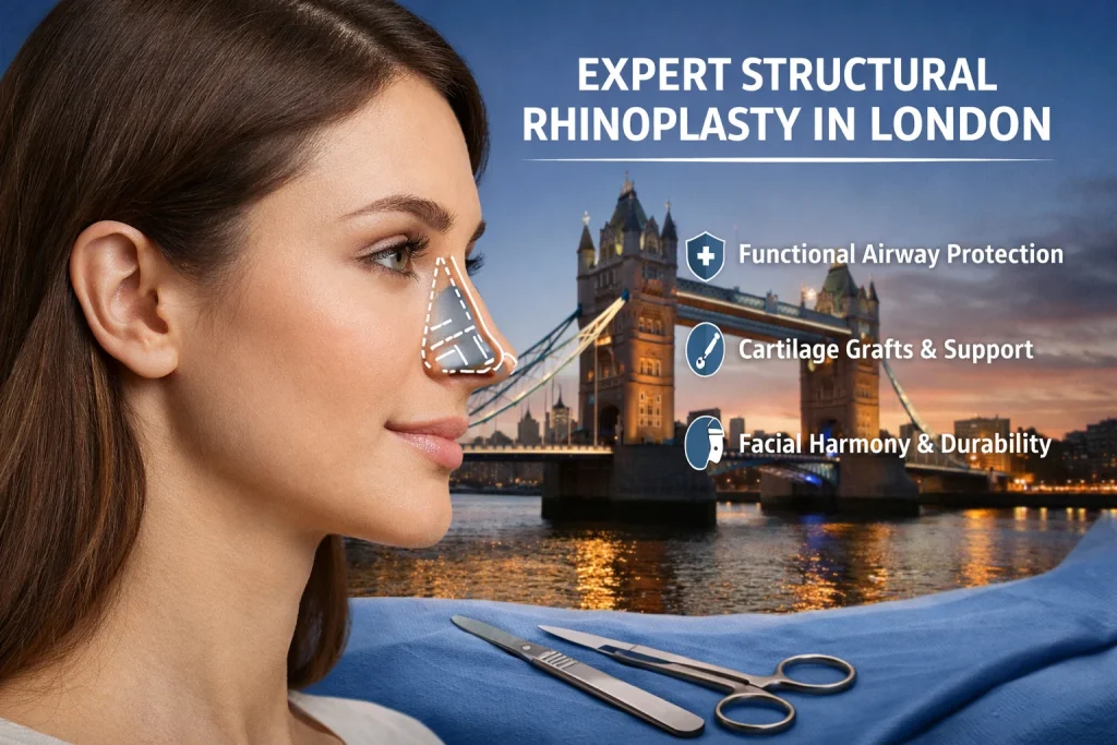 Rhinoplasty in London UK as Reconstructive Facial Surgery Rather Than a Cosmetic One
