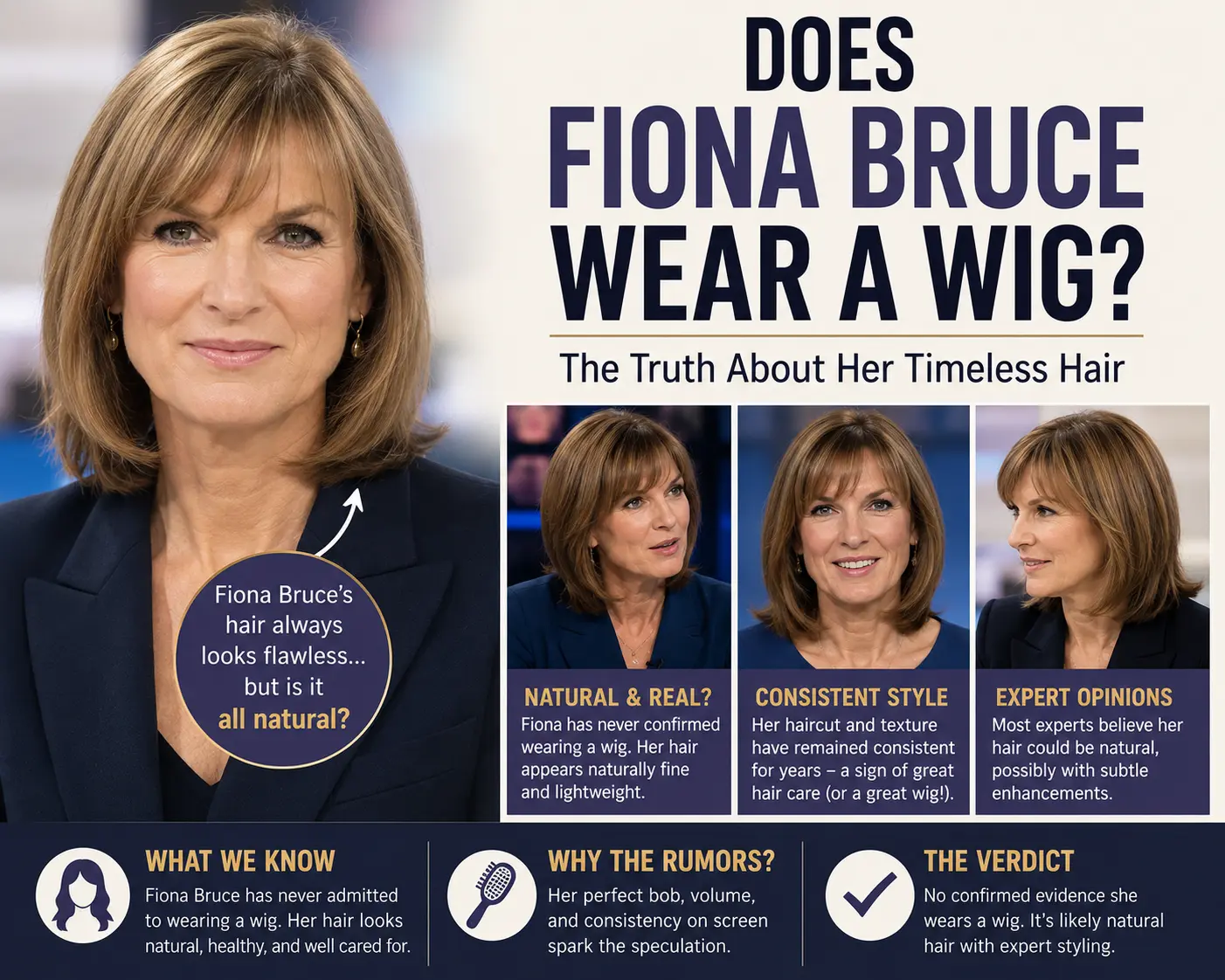 Does Fiona Bruce Wear a Wig?