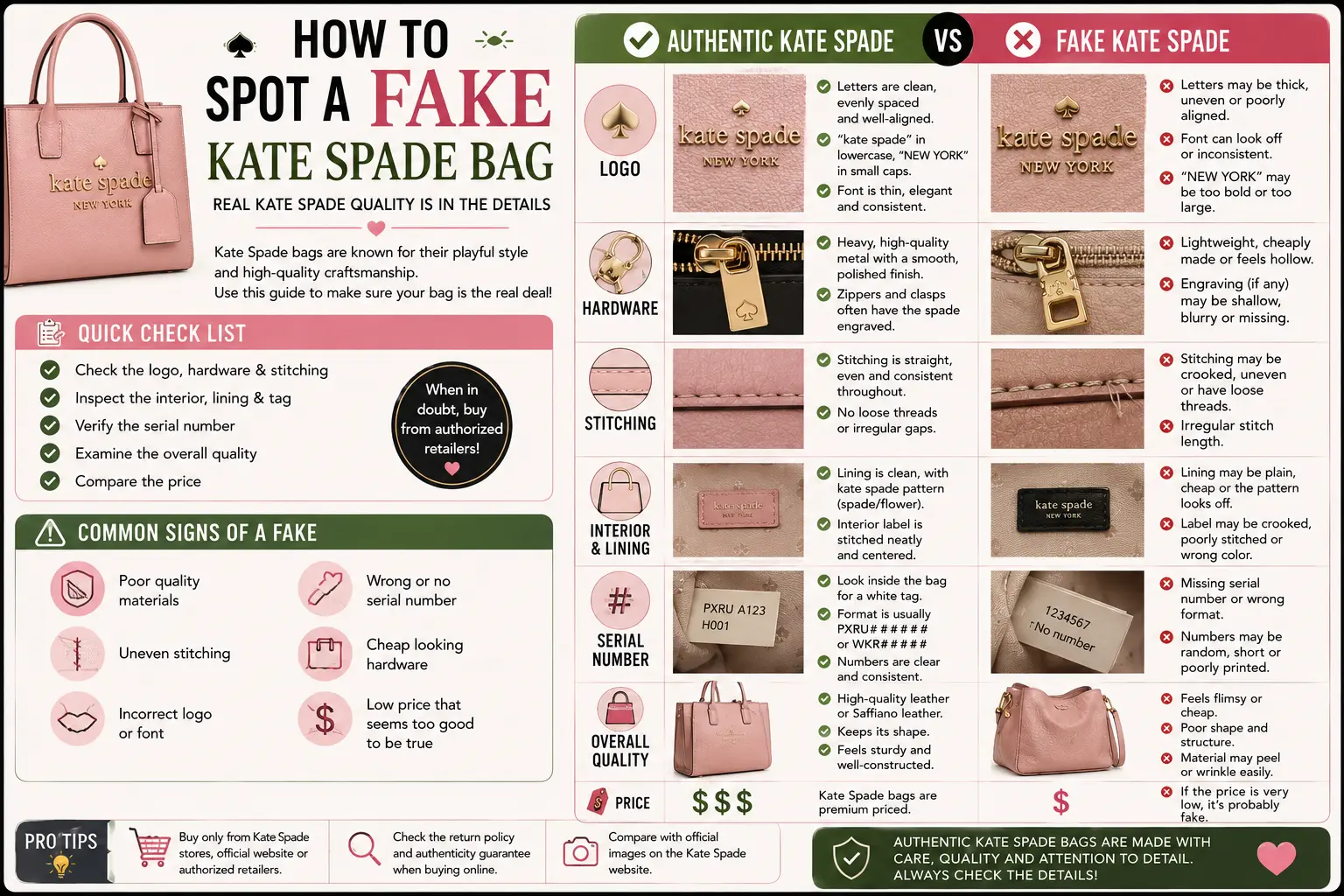 How Do You Spot a Fake Kate Spade Bag?