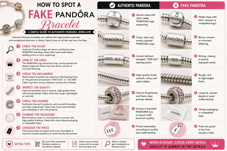How Do You Spot a Fake Pandora Bracelet