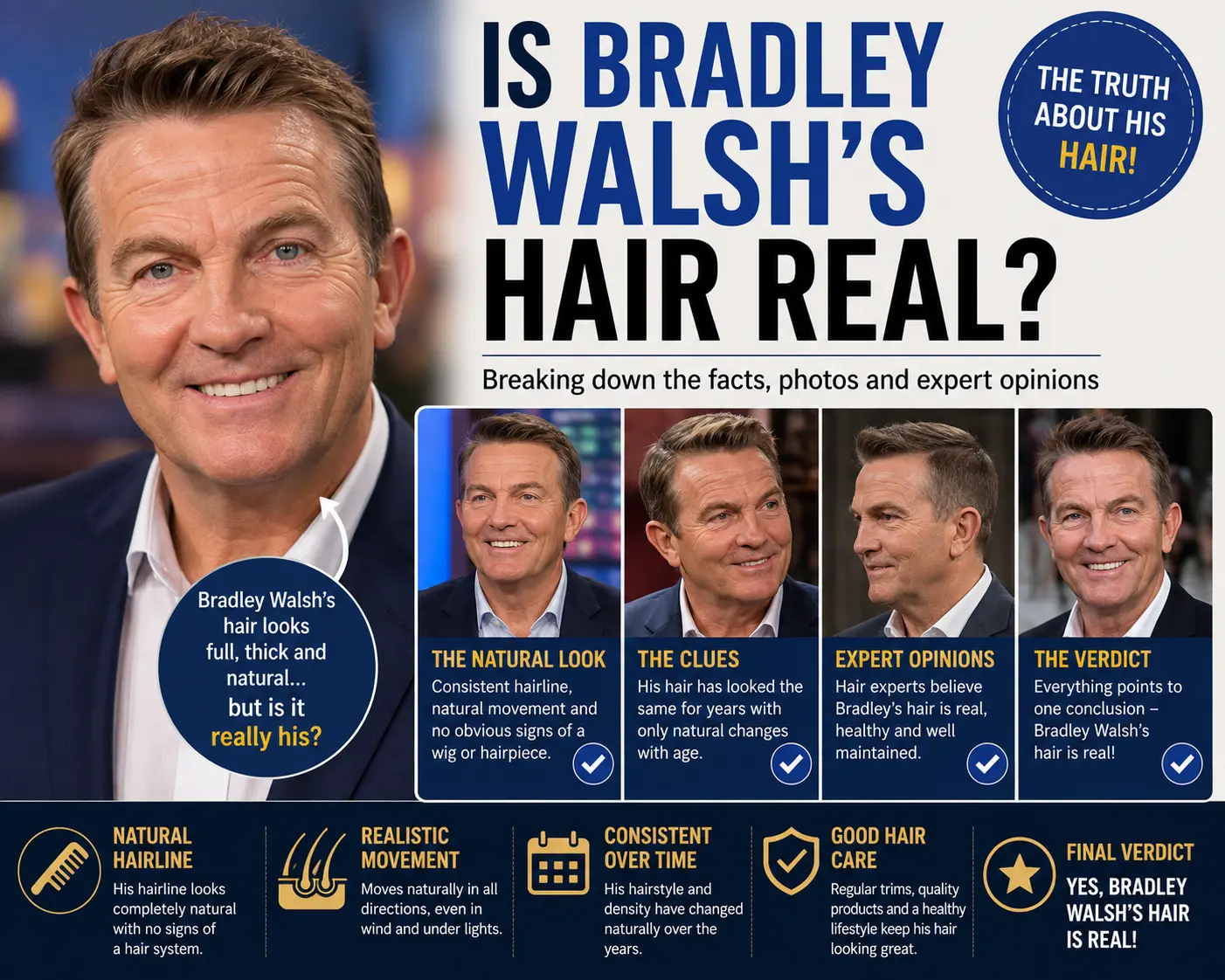 Is Bradley Walsh’s Hair Real?